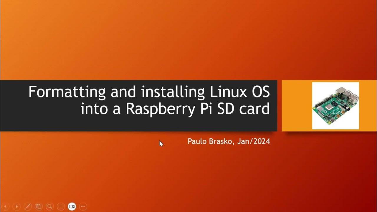 Part 02 Formatting SD card and Installing Linux OS YouTube