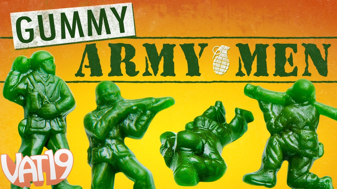 Tasty Gummy Green Army Men Figures