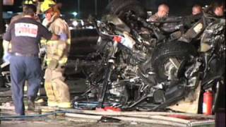 Wrong way driver on hiway 99 crashes into multiple vehicles
