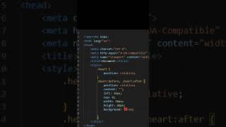 Heart Shape in html