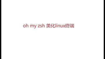 oh my zsh 美化linux终端