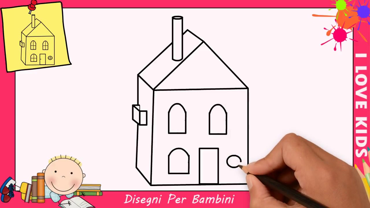 Come Disegnare Una Casa Facile Passo Per Passo Per Bambini Disegno Facile 4 Youtube