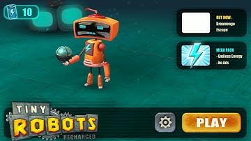 Tiny Robots Recharged, Walkthrough gameplay LEVEL 1 | Gone Robots #2