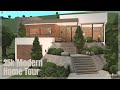 Modern hill home tour   bloxburg speedbuild  grxceea