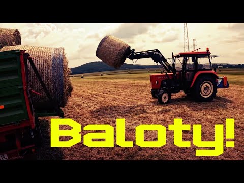 We collect bales - quick action before the harvest - Haymaking!