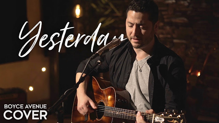 Yesterday Acoustic version - Acoustic performance video thumbnail