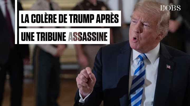 La colère de Donald Trump après la tribune assassine d'un collaborateur