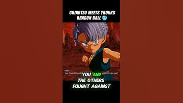 Chiaotzu Meets Trunks Dragon Ball 🤯 #crashout #chiaotzu #sparkingzero #dragonballz #dbz