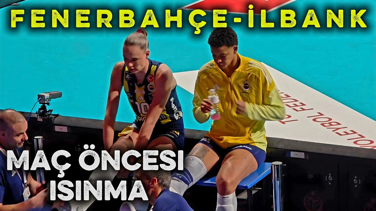 Fenerbahçe-İlbank Maç Önesi Isınma | Melissa Vargas 💛💙 #volleyball #melissavargas #fenerbahçe #blue 