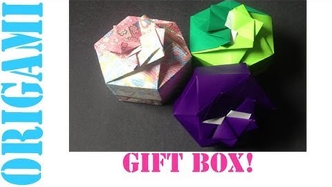 Easy Origami Hexagon Box Lid Ver. 1 (Modular 2 Unit) Tutorial!