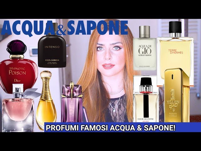 PROFUMI dupe famosi da ACQUA & SAPONE! 🤩Profumi equivalenti copie di  fragranze note uomo e donna - YouTube