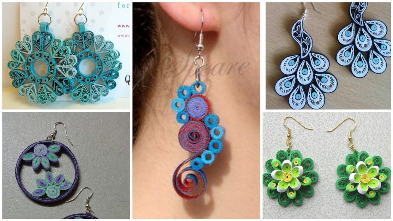 Catalogue - Designer's Collection Paper Quilling earrings in Jai Nagar,  Jalgaon - Justdial