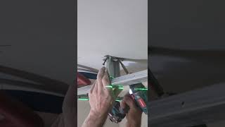 trick 🔥 how to make a fixing for a drywall ceiling with leftover f47 profile 🤜 #shorts #drywall