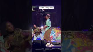 Asake - Fuji Vibe Performance.