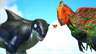 Ark Survival - DEINOSUCHUS (tlc) vs LARGE DINOS [Ep.563] 