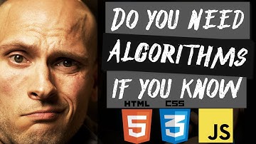 Do You Need To Know Algorithms To Be A Web Developer???