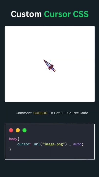 How To Add Custom Cursor properties Using CSS #css #cssanimation # ...