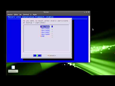 Instalando Manjaro Linux 0.8.2 em dual bootWindows Ubuntu