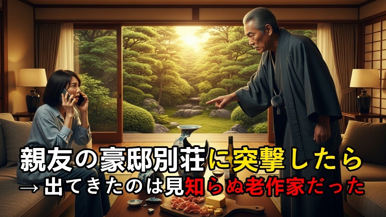 ママ友の豪邸別荘に勝手に侵入し、花瓶を割って高笑いした私。→突如現れた老紳士が「お前のような女は…」私の人生終了を告げた