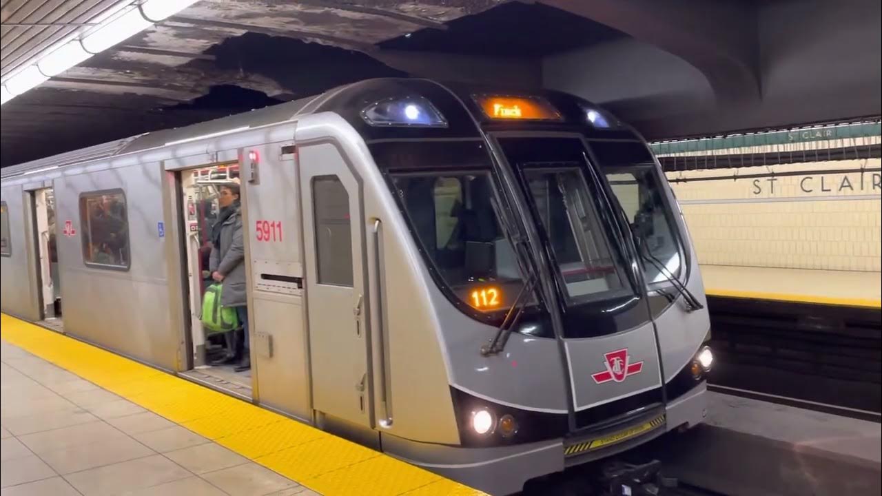 Another Ttc Toronto Rocket Train Actions At St Clair Station On Line 1