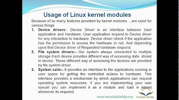 Linux Devic Driver training part 4 :-  Linux kernel modules