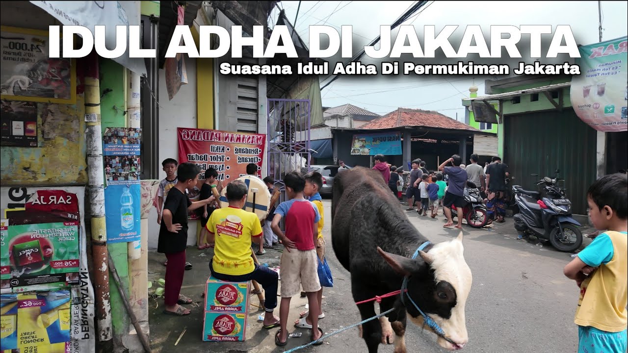 Suasana Idul Adha Di Permukiman Jakarta | Eid Al Adha In Jakarta Indonesia