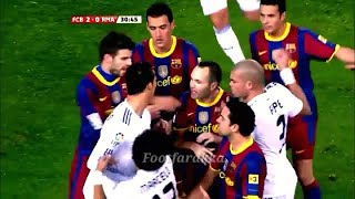 El Clasico -Realmadrid vs Barcelona \/\/ Most Heated Moments { Fights, Brawls, Fouls}