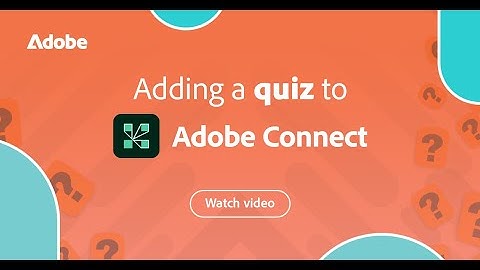 Adobe Connect Quiz Pod