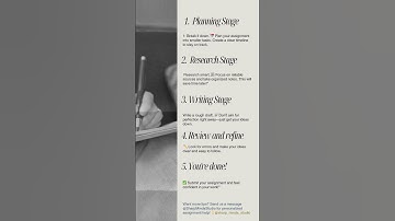 Quick Assignment Writing Tips
