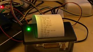 Experiment to print text or Basic listings to a thermal printer
