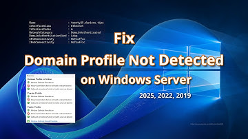 Fix Domain Profile Not Detected on Windows Server