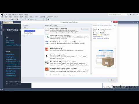 Setting the Visual Studio 2012 options for this course