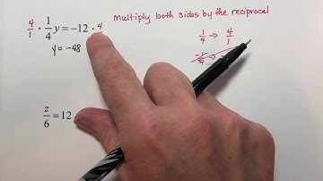 Section 2.2 The Multiplication Property of Equality (Part 2 of 2)