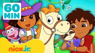 Dora the Explorer | 30 MINUTOS de Dora Resgatando Animais! 🐯 | Nick Jr. em Português