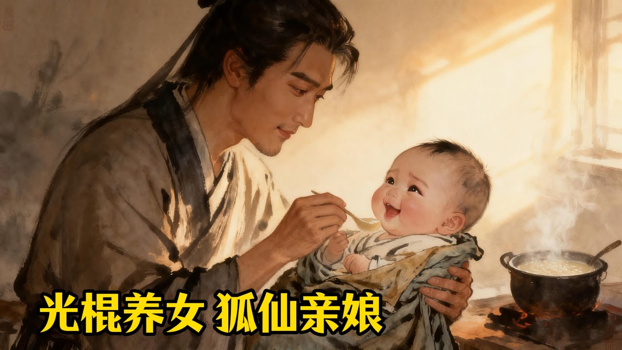 光棍撿回個女嬰，含辛茹苦養大，美若天仙。提親的踏破門檻，他卻一概不回，每夜擔心：“閨女啊，你娘來接你的日子快到了…”  #故事分享 #故事頻道 #故事会