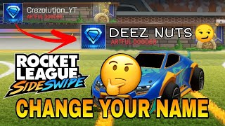 📝How to change my name in RL Sideswipe (on mobile) Tutorial