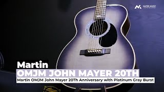 Martin OMJM John Mayer 20Th Anniversary with Platinum Gray Burst