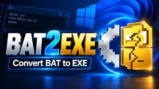 🔥 BAT2EXE – Convert BAT to EXE in Seconds! 😱⚡ | Easy Windows Tool