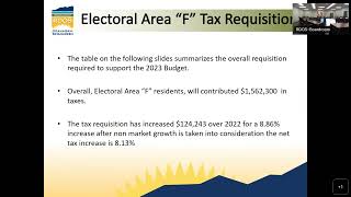 RDOS Budget 2023 Electoral Area 'F' public information meeting by Regional District Okanagan Similkameen (RDOS) 32 views 1 year ago 24 minutes