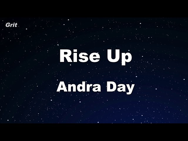 Karaoke♬ Rise Up - Andra Day 【No Guide Melody】 Instrumental