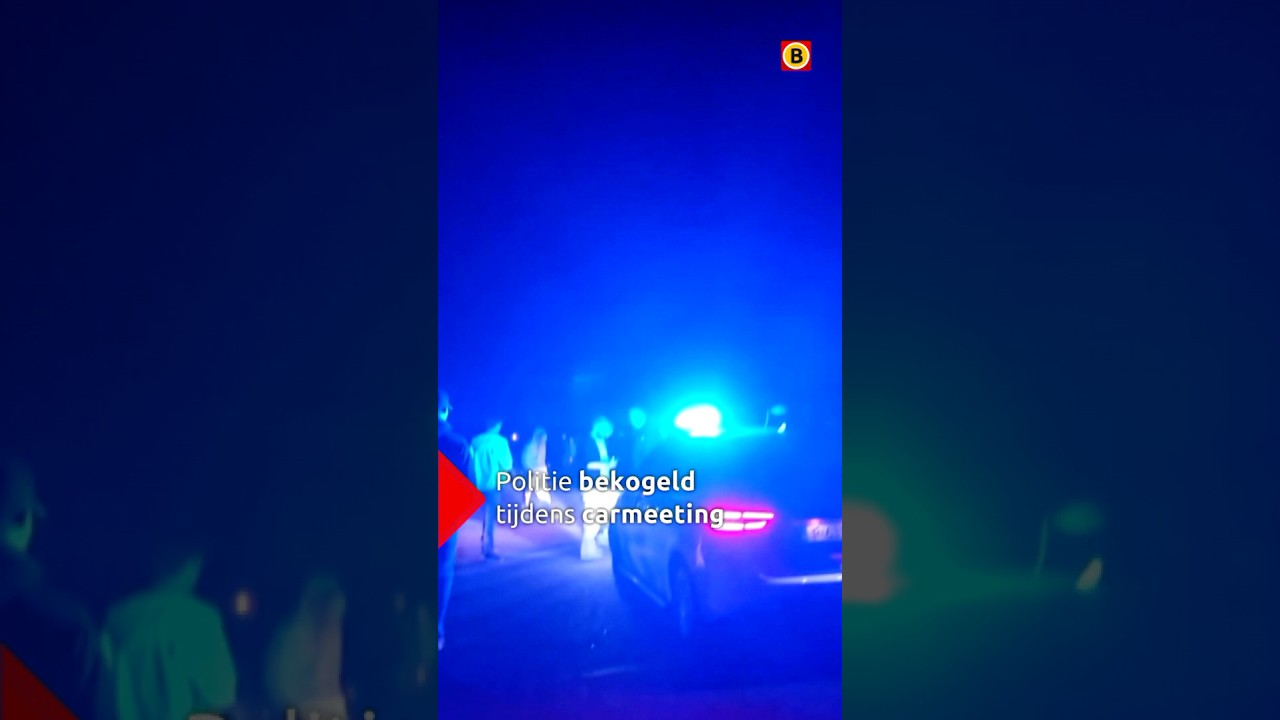 Politie bekogeld en klemgereden tijdens illegale carmeeting | #carmeeting