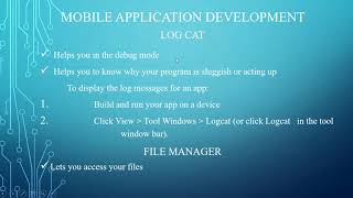 3 Android Application development   Android stack or  Architecture wmv