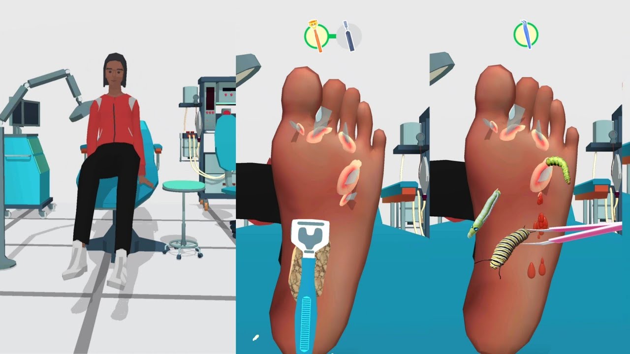 Foot clinic game - foot clinic asmr feet care - foot clinic asmr - foot clinic gameplay