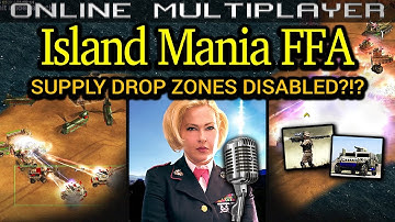 Island Mania FFA - Super Weapon General - Pro Rules | C&C Generals Zero Hour | No Commentary