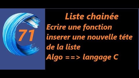 fonction inserer un element en tete d