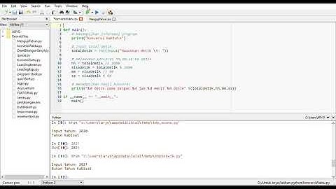 PROGRAM PYTHON | KONVERSI WAKTU