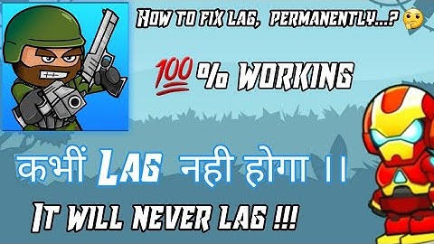 How to fix lag in mini militia...?