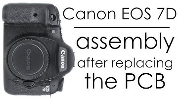 Canon EOS 7D camera assembly after removing the covers and the PCB