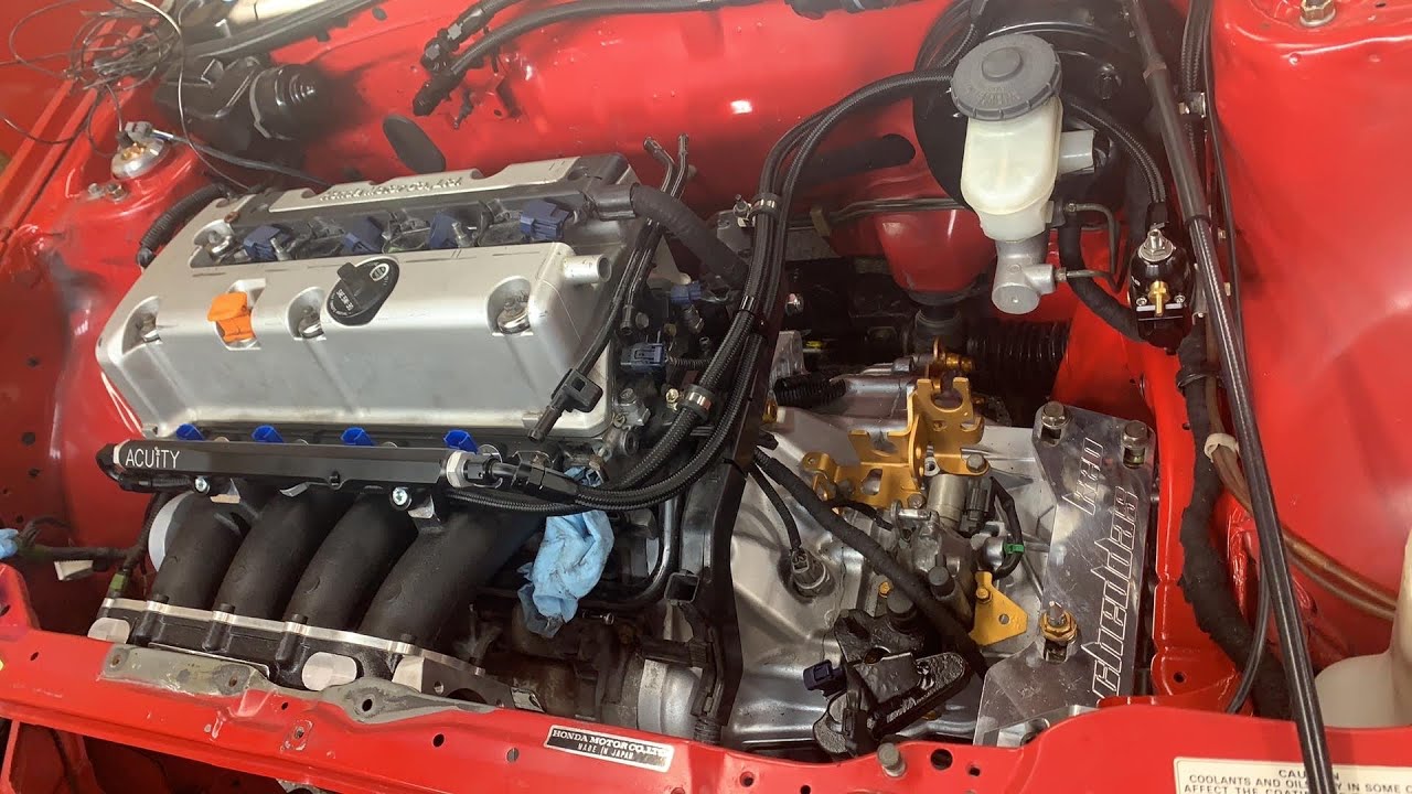 K swap first gen crx update 2 motor is in YouTube