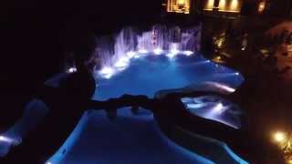 Pirate Theme Pool With Hidden Treasure Room and Animated Pirates by Caviness Landscape Design